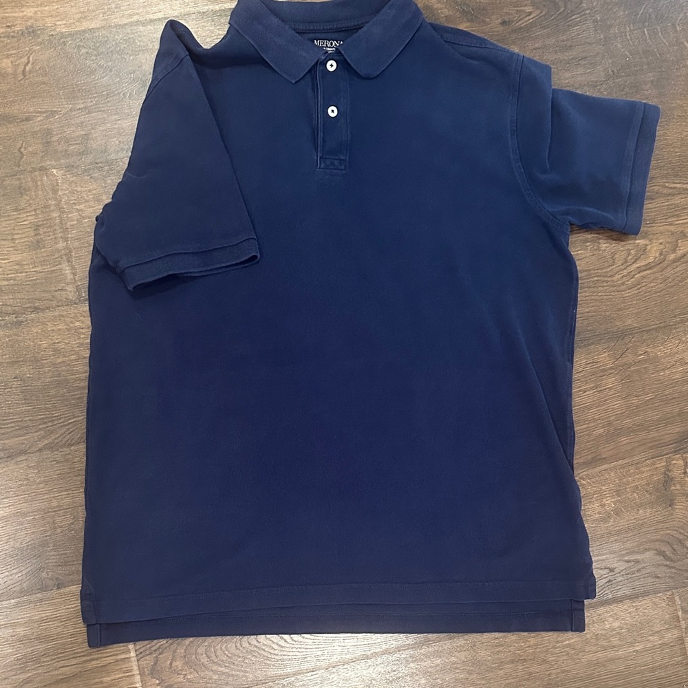 Merona Men's Dark Blue Polo Shirt